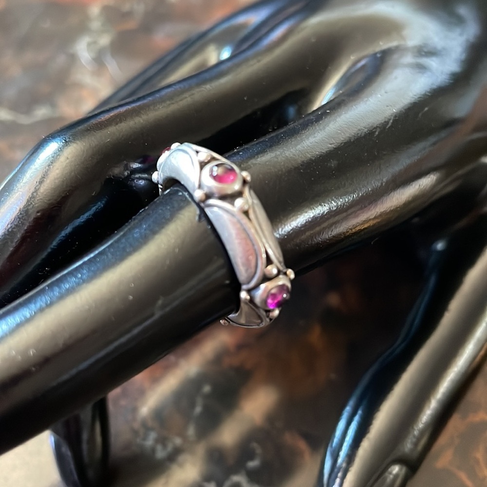 🌞 925 silver ring with gemstones